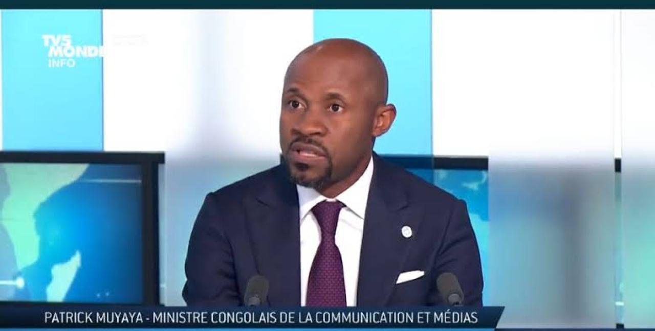 Le ministre des médias et porte-parole du gouvernement, Patrick Muyaya.
