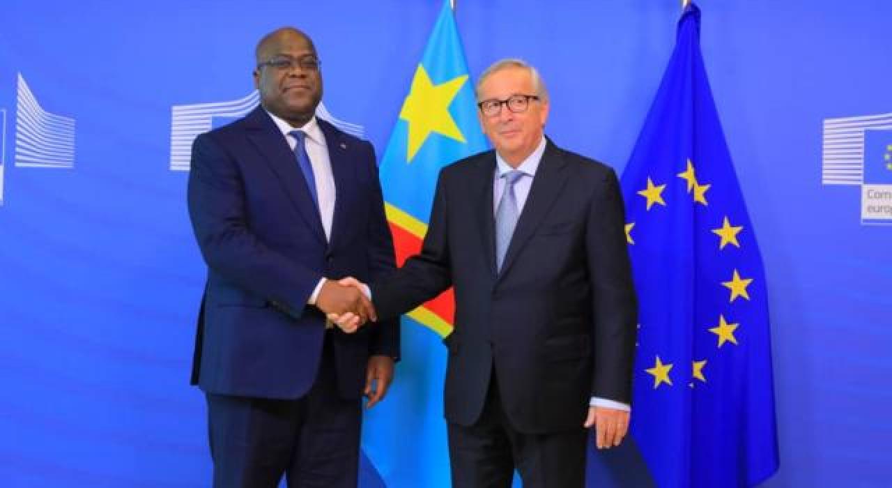 Félix Tshisekedi à Bruxelles lors du 6e sommet UE-UA