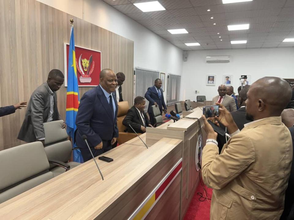 Point de presse au siège de la cour constitutionnelle, 13 juillet 2023