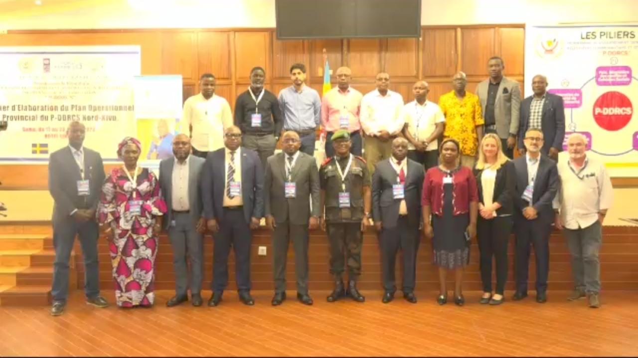 Le gouverneur militaire du Nord-Kivu et les différentes structures du P-DDRCS.
