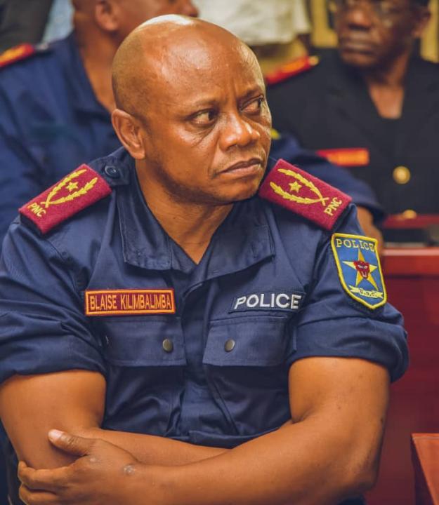 Le Général Blaise Kilimbalimba, le commandant de la Police de Kinshasa
