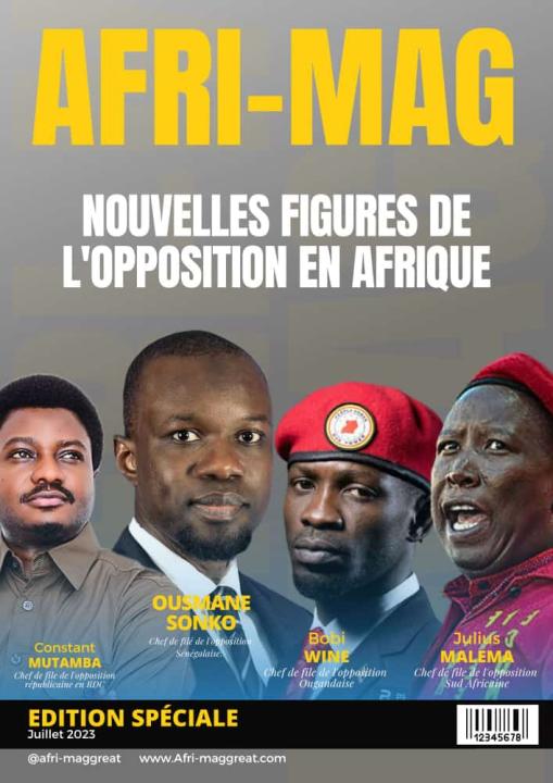 La page de couverture d'Afri-Mag, mensuel panafricain.