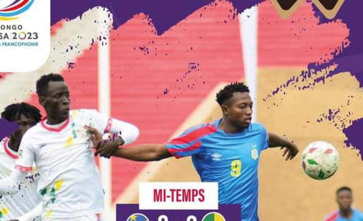 Un joueur congolais en duel avec celui du Bénin. [Photo d'illustration]