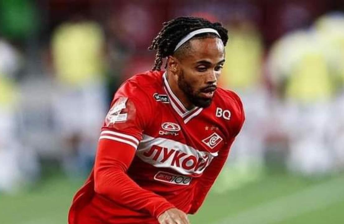 Théo Bongonda sous les couleurs de Spartak Moscou.