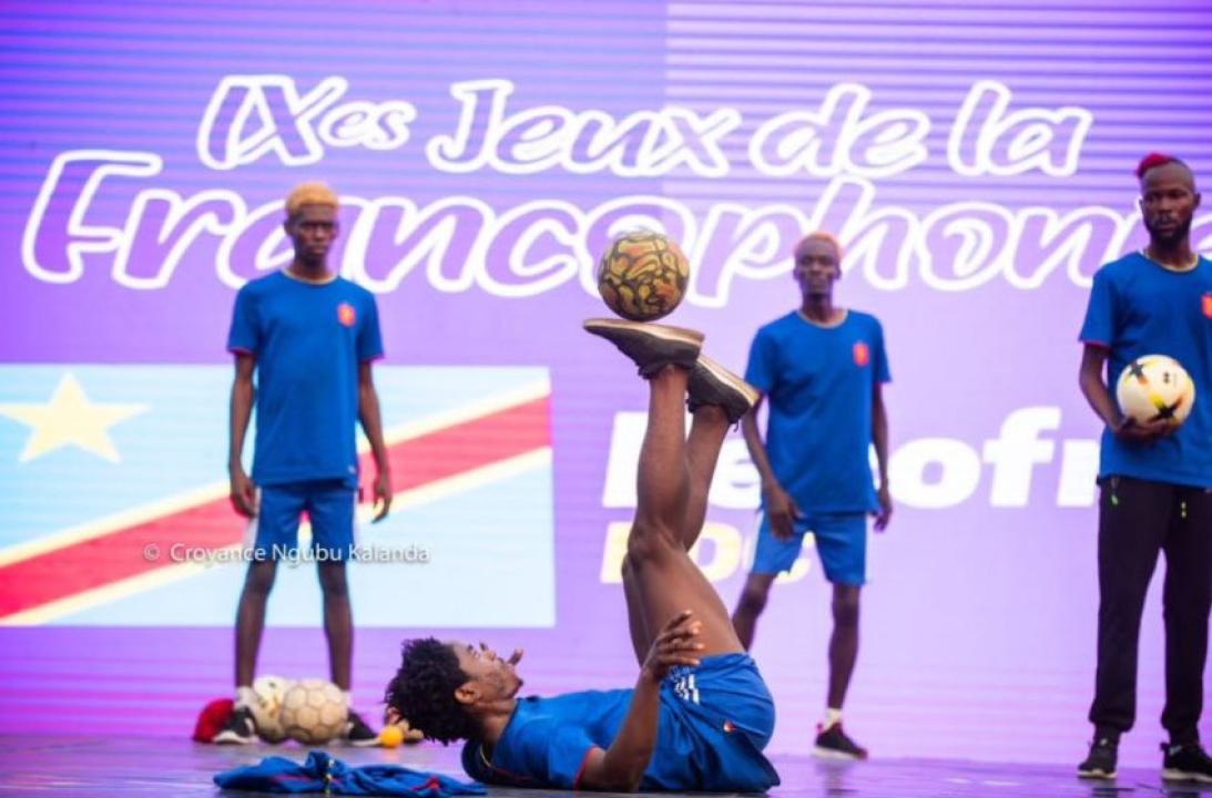 Les Léopards de la RDC en plein spectacle à la place échangeur.