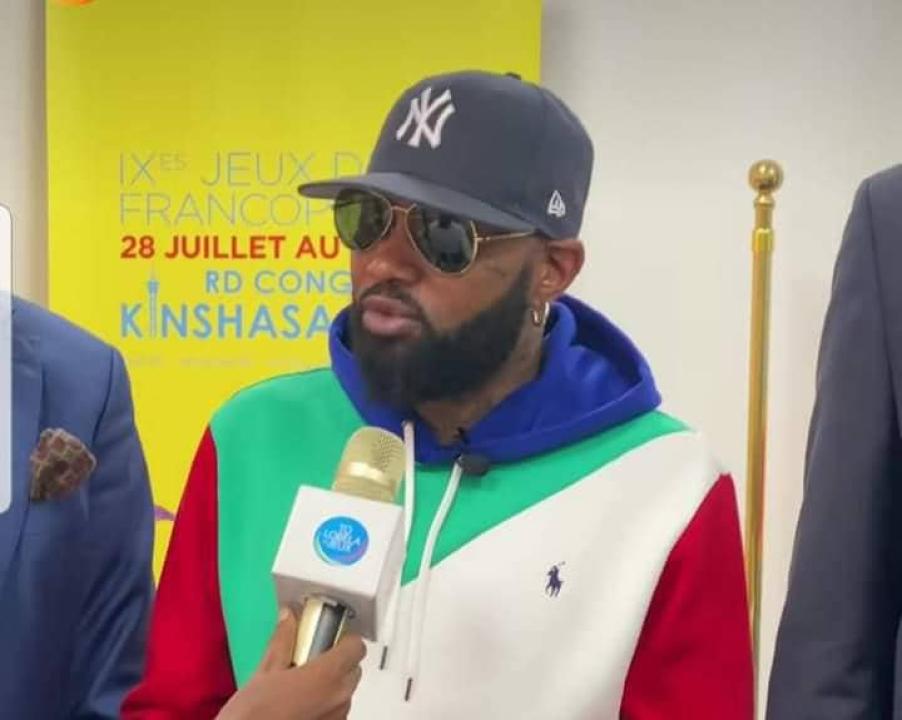 L'artiste Ferré Gola après sa rencontre avec le directeur du CNJF, le 26 juin dernier.