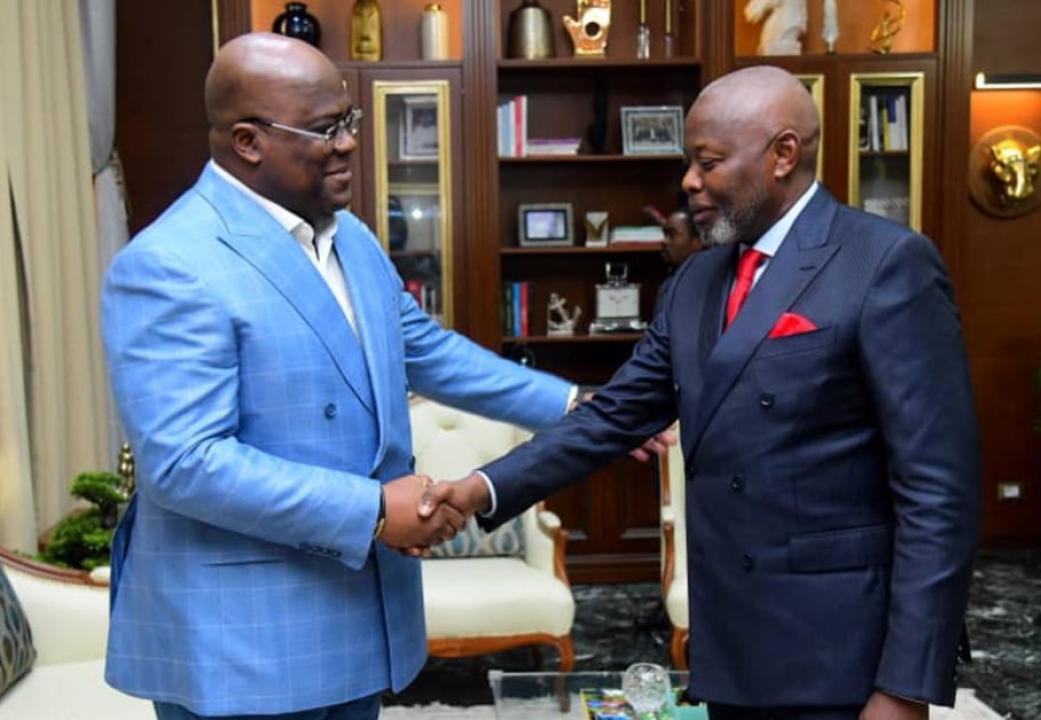 De gauche à droite, Félix Tshisekedi et Vital Kamerhe