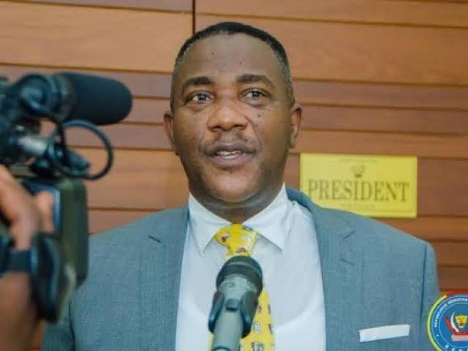 Le Président de l'Assemblée provinciale de Kinshasa, Godé Mpoyi.