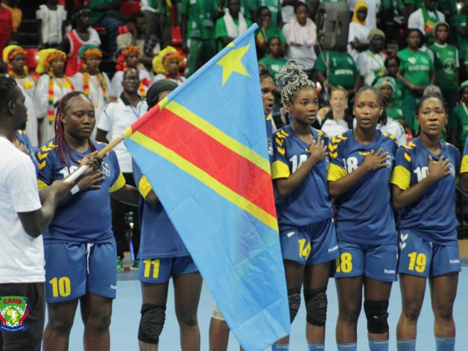 Les Léopards handball dames de la RDC.