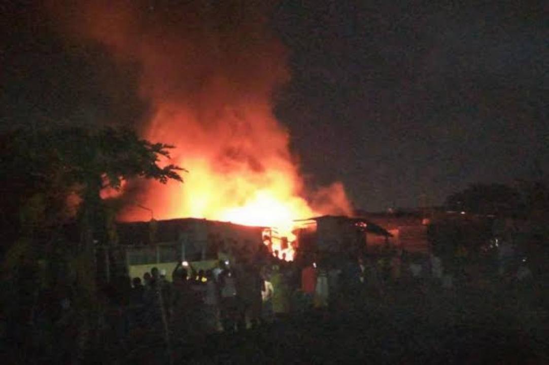 Incendie au camp Lufungula à Kinshasa