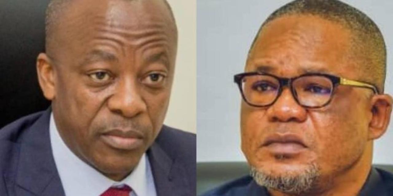 Le VPM de l'intérieur Peter Kazadi et le ministre Eustache Muhanzi 
