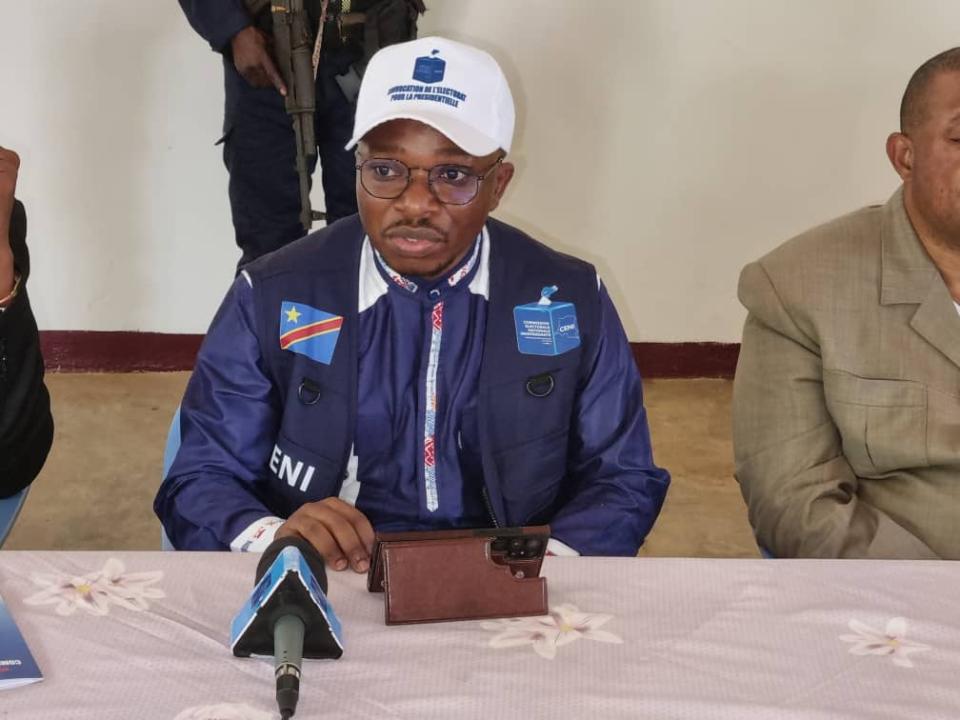 Paul Muhindo, rapporteur adjoint de la CENI à Mbuji-Mayi dans la province du Kasaï-Oriental.