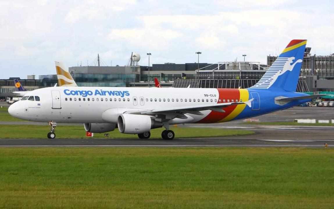 L'avion de la compagnie Congo Airways, Patrice Emery Lumumba