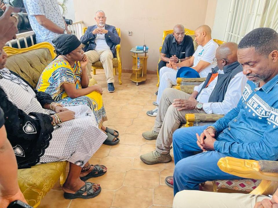 Moïse Katumbi chez la famille du feu Chérubin Okende, le jeudi 28 septembre 2023
