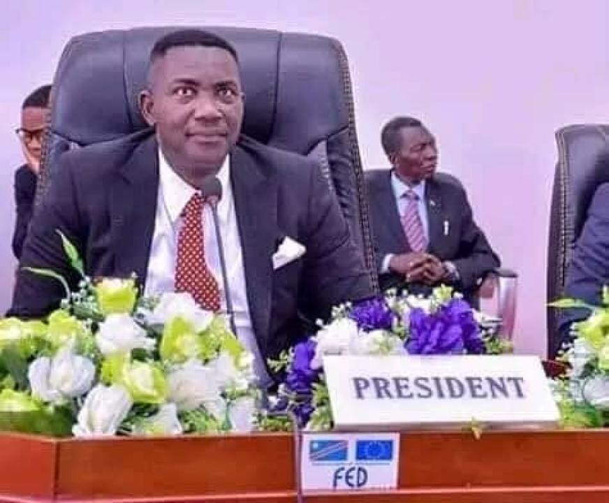 Godé Mpoyi, président de l'assemblée provinciale de Kinshasa