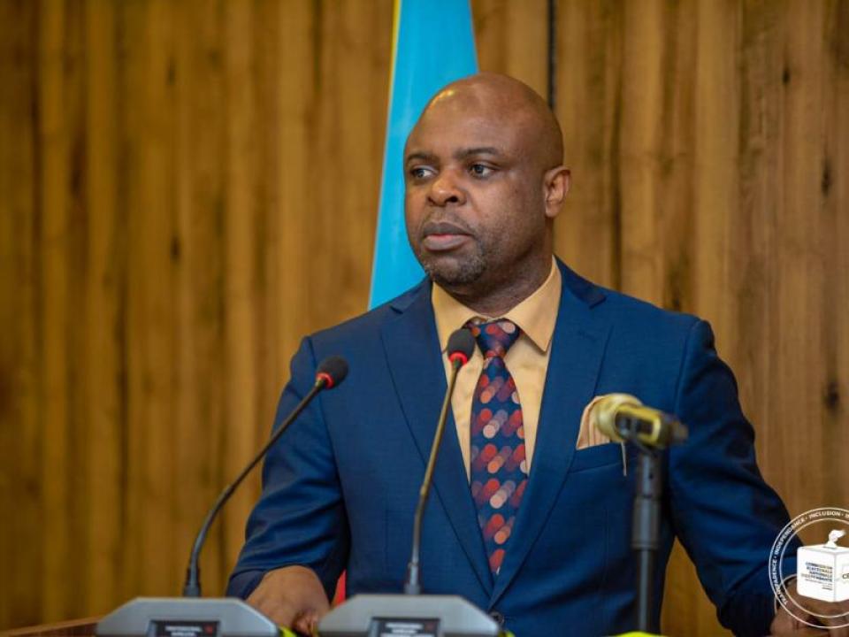 Le secrétaire exécutif de la CENI, Toto Mabiku