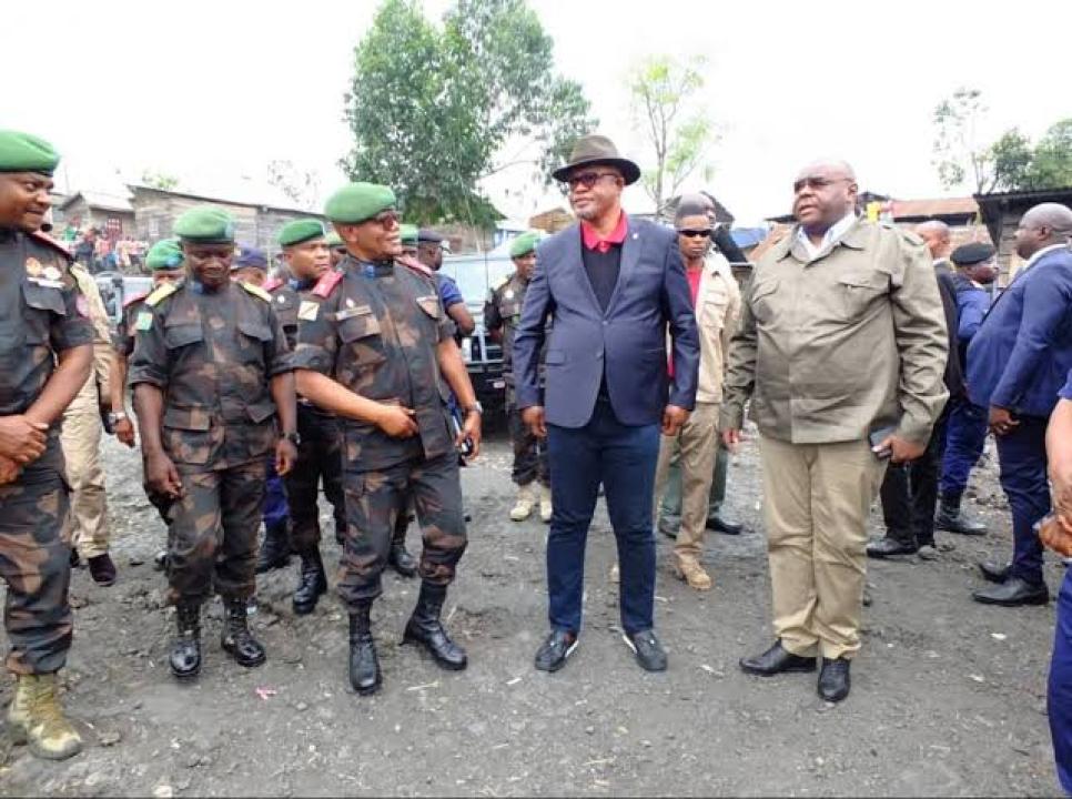 La délégation ministérielle à Goma échange avec le gouverneur militaire