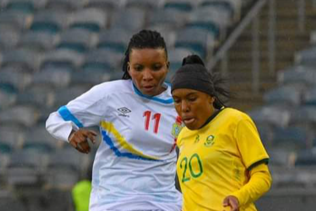 Une joueuse de la RDC en duel avec celle d'Afrique du Sud à Johannesburg. [Photo d'illustration]
