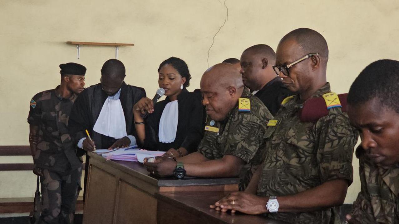 Les prévenus de la répression sanglante du 30 août 2023 comparaissant au Tribunal Militaire du Nord-Kivu garnison de Goma