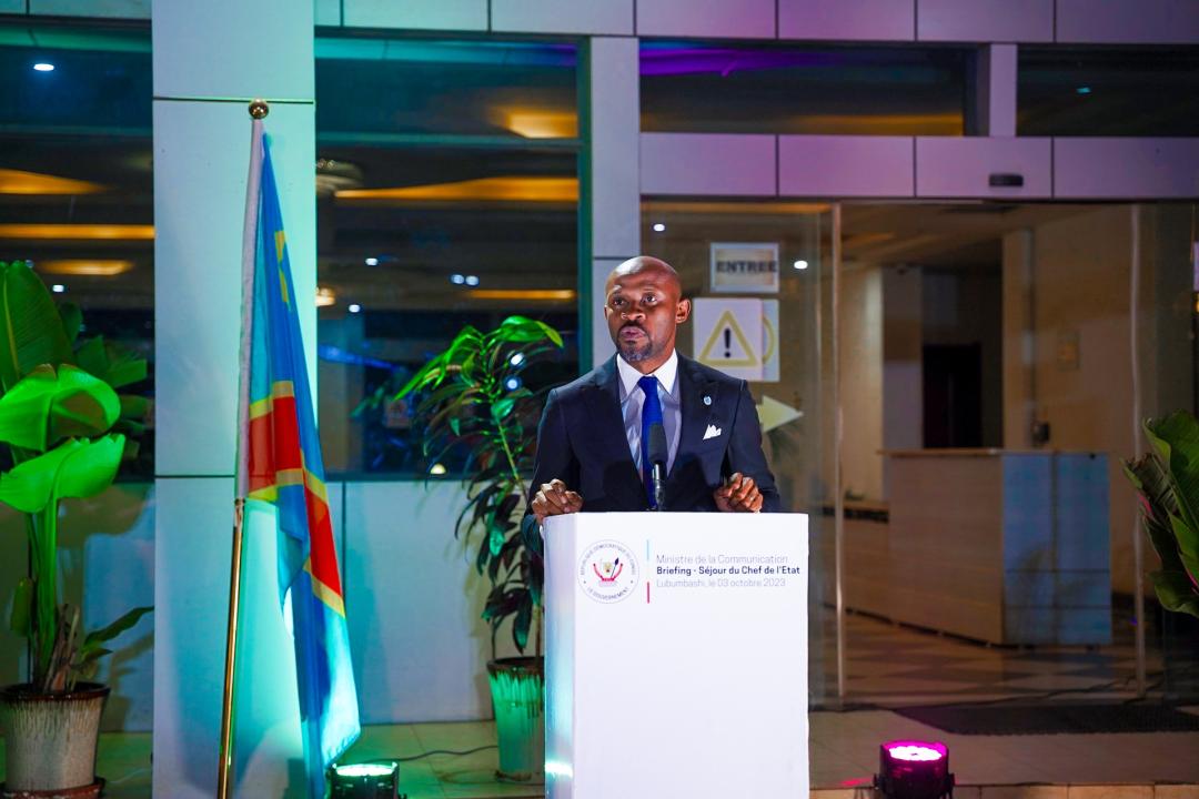 Le ministre des médias, Patrick Muyaya