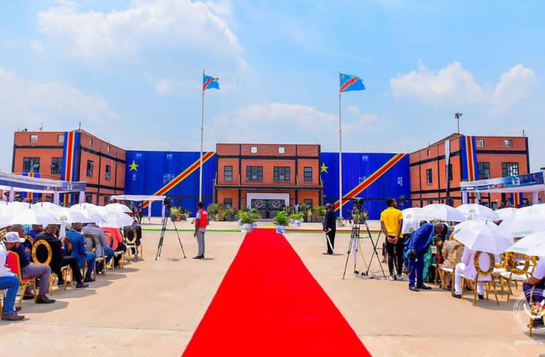 Le nouveau bâtiment du poste douanier de Kasumbalesa