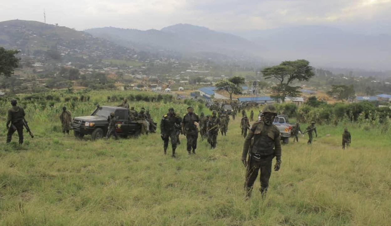 Les FARDC en opération de patrouille dans le village CUGEKI