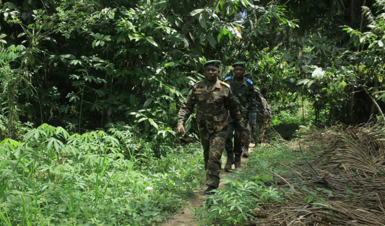 Les Forces Armées de la RDC en pleines opérations de patrouille dans le territoire de Beni au Nord-Kivu.