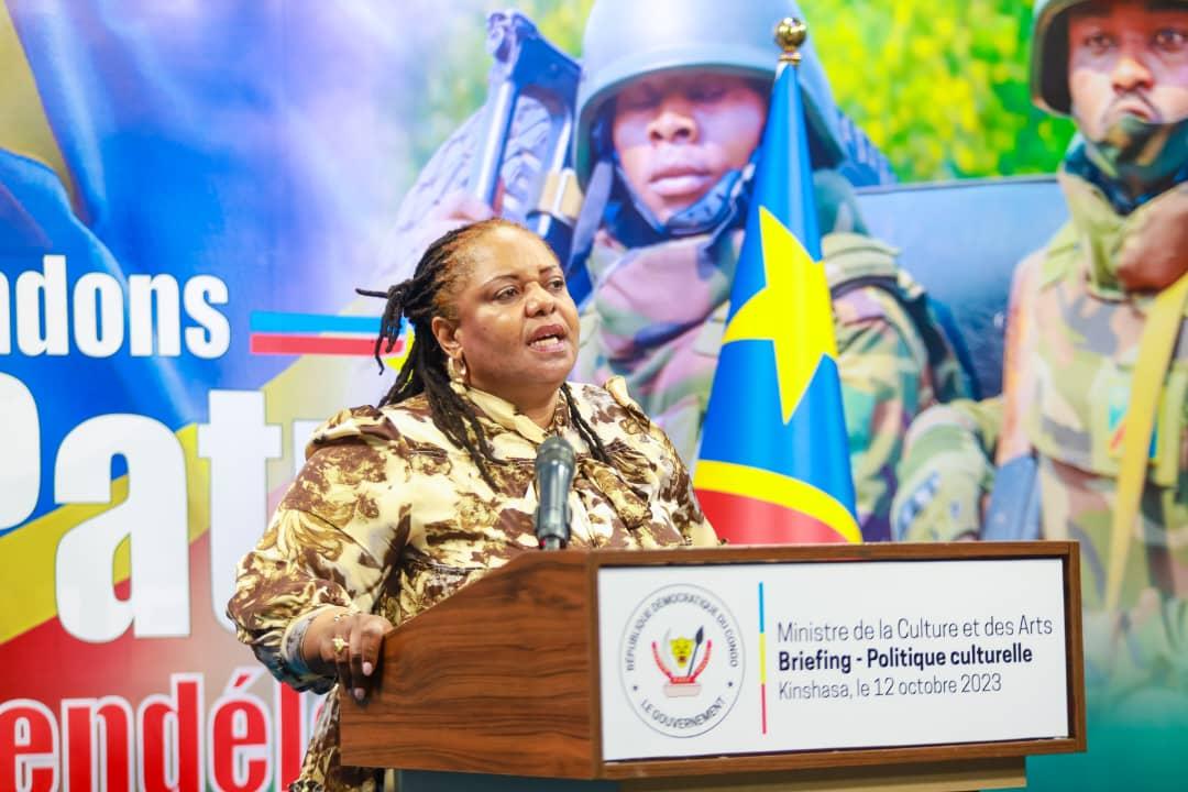 la ministre de la Culture, Arts et Patrimoine, Catherine Katungu Furaha