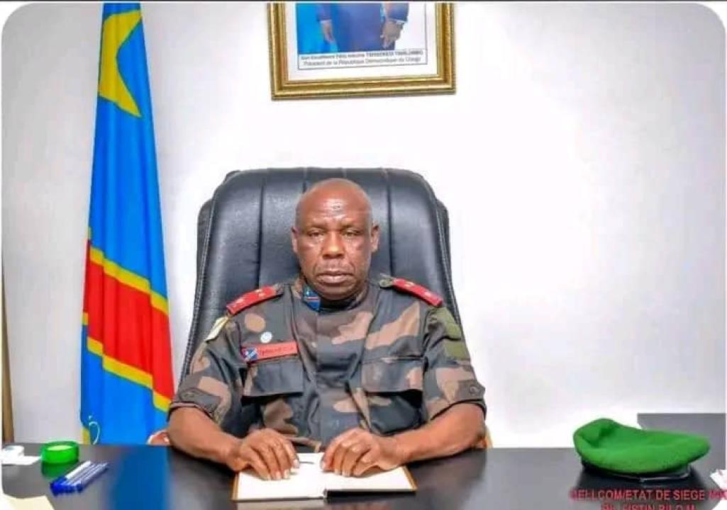 Le gén. Maj. Péter Cirimwami,  gouverneur militaire ai et commandant des opérations du Nord-Kivu