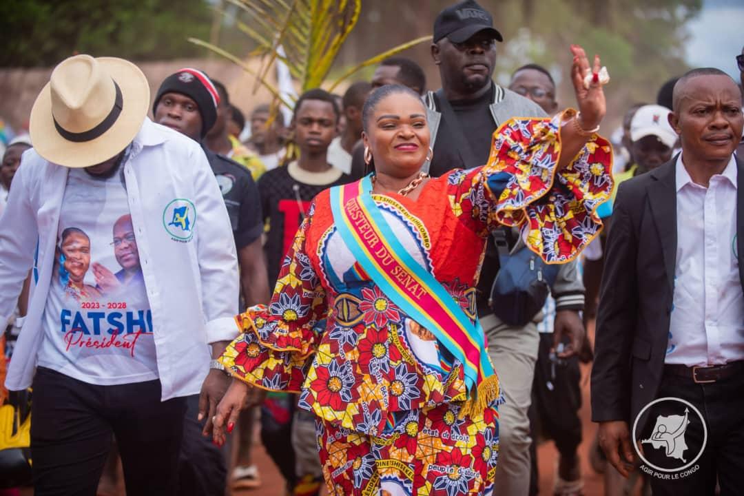 La sénatrice Carole Agito en liesse ( photo d'illustration)