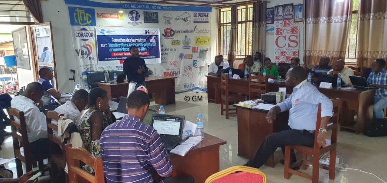 des journalistes du Nord-Kivu dans une formation à Goma [photo d'illustration]