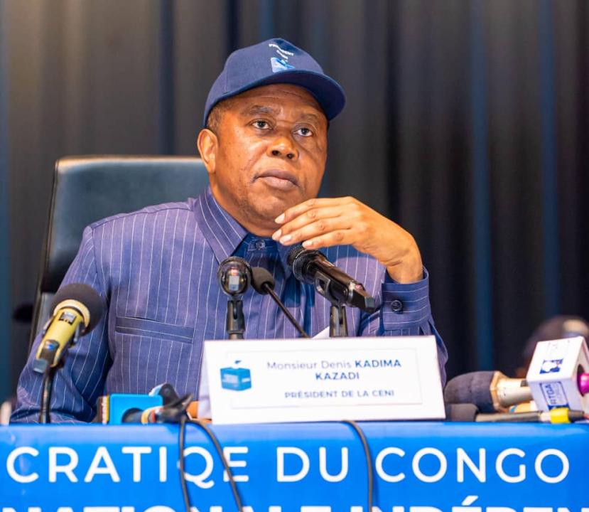 Le président de la CENI, Denis Kadima lors du cadre de concertation avec les organisations de la société civile