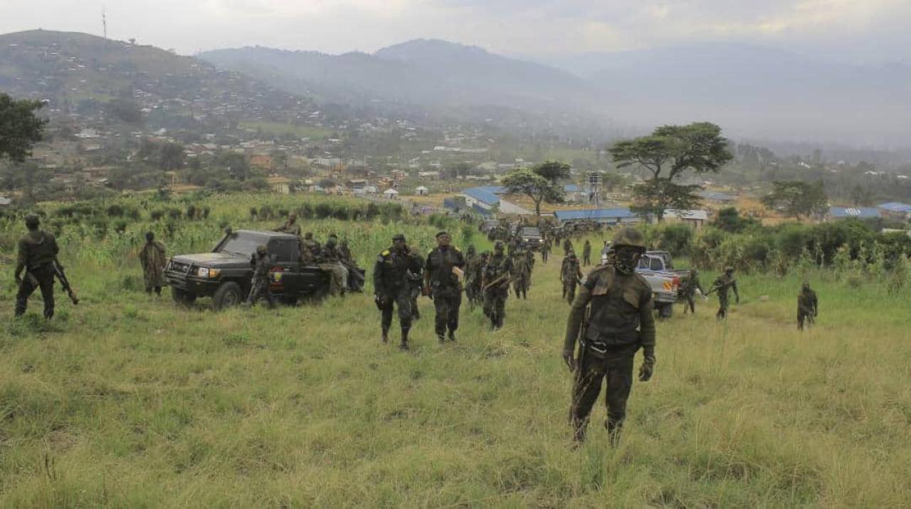 Les FARDC en opérations de traque contre les MTM/ISCAP (ADF) dans le territoire de Beni au Nord-Kivu