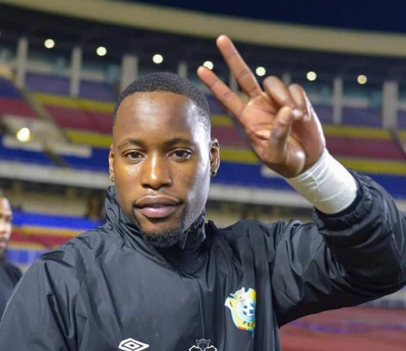 Lionel Mpasi lors d'une séance d'entraînement des Léopards au Stade des Martyrs. [Photo d'illustration]