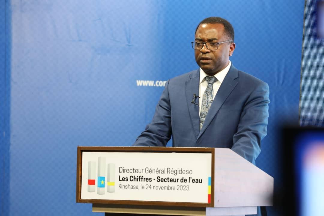 Le DG de la Regideso , David Tshilumba