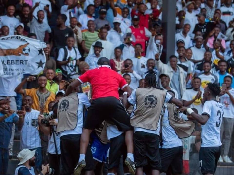 Les joueurs du TP Mazembe en pleine célébration d'un but à Kamalondo. [Photo d'illustration]