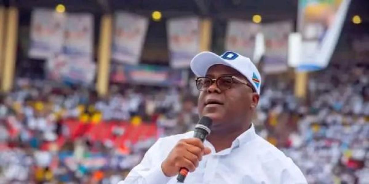 Félix Tshisekedi lors du lancement de sa campagne électorale à Kinshasa