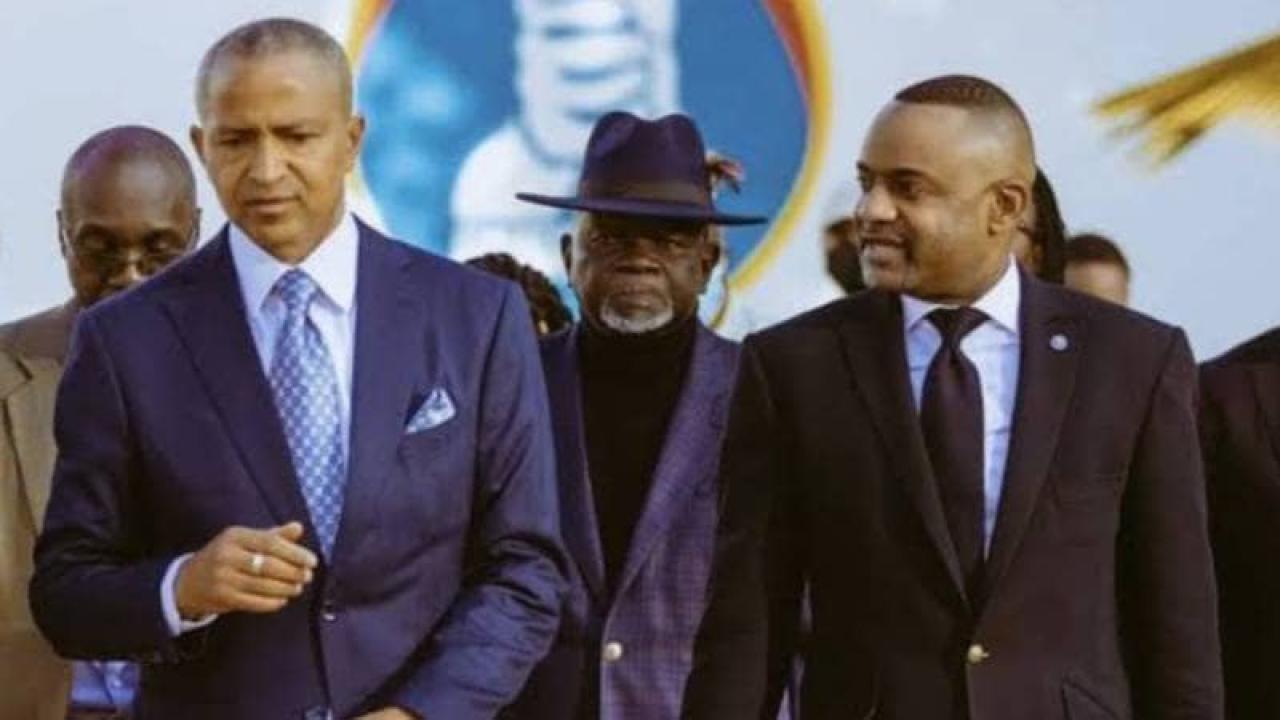 Moïse Katumbi et Son conseiller spécial au siège de Ensemble à L'shi.