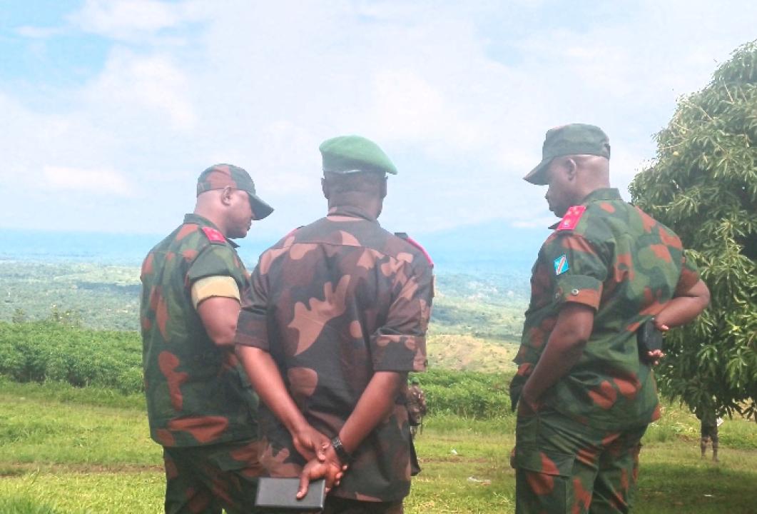 Le lieutenant-général Ychaligonza Nduru Jacques évalue l'évolution des opérations de traque des terroristes MTM/ISCAP