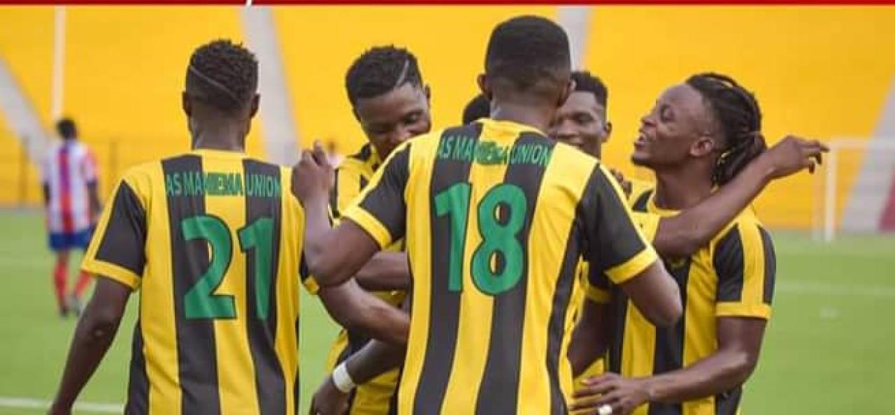 Les joueurs de l'AS Maniema Union en pleine célébration d'un but. [Photo d'illustration]