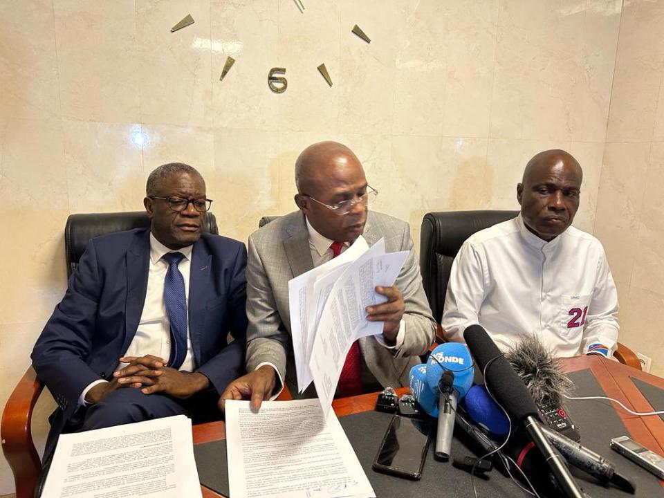 De gauche à droite, Denis Mukwege, Théodore Ngoy et Martin Fayulu [ Photo d'illustration]