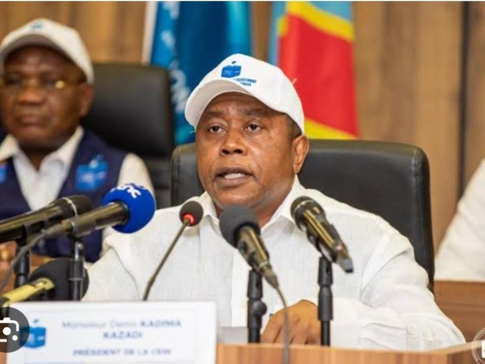 Le président de la CENI Denis Kadima