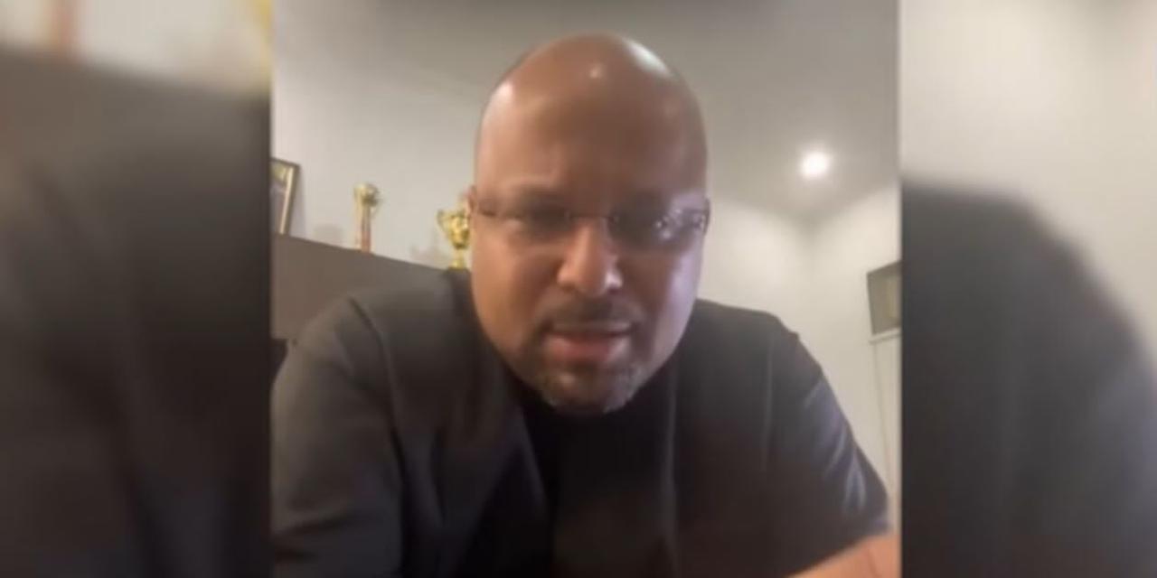 Vide Tshimanga lors d'une conversation vidéo avec des supposés investisseurs