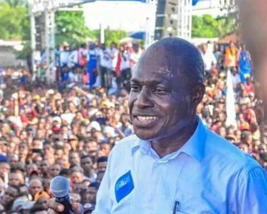 Martin Fayulu lors d'un meeting populaire. [Photo d'illustration]