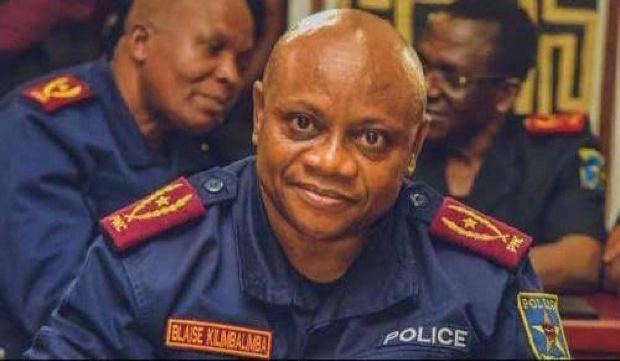 Le commandant de la police de la ville de Kinshasa, Blaise Kilimbalimba