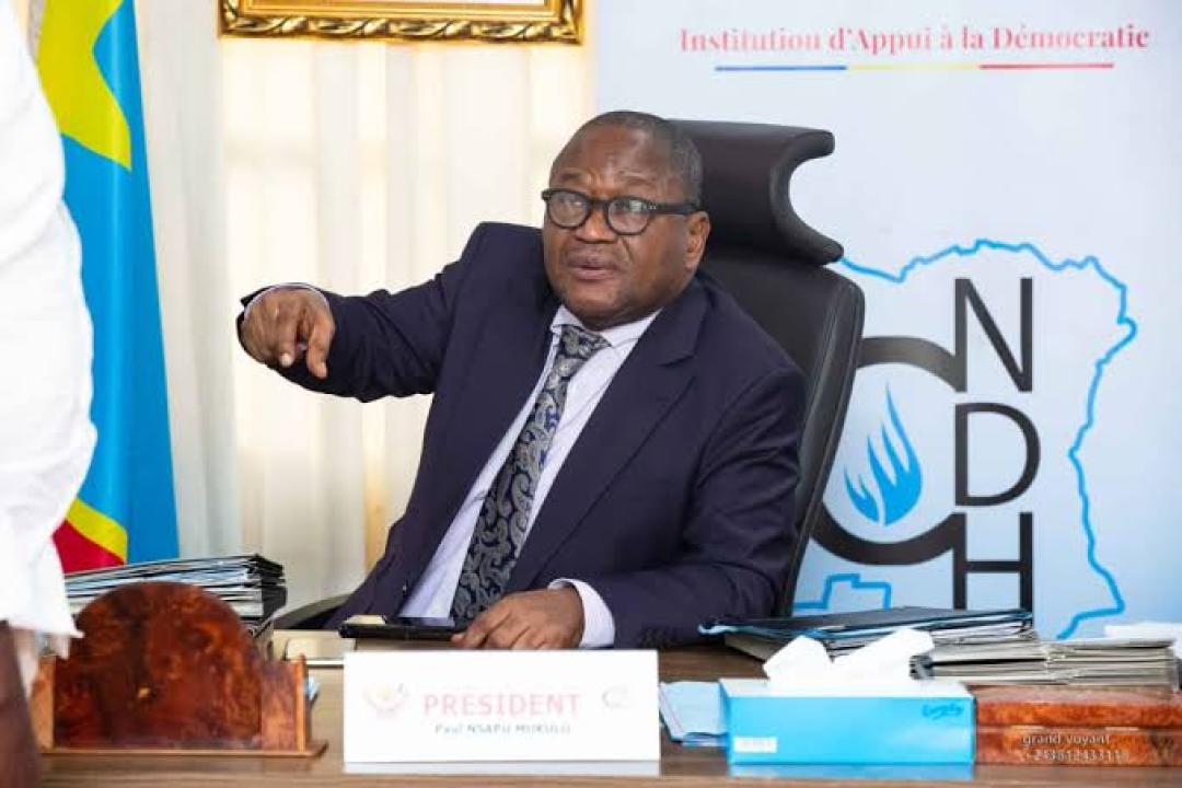 Paul Nsapu, président de la CNDH