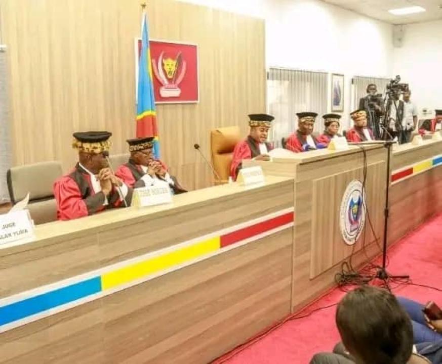 Les juges de la cour constitutionnelle lors d'une audience [Photo d'illustration].