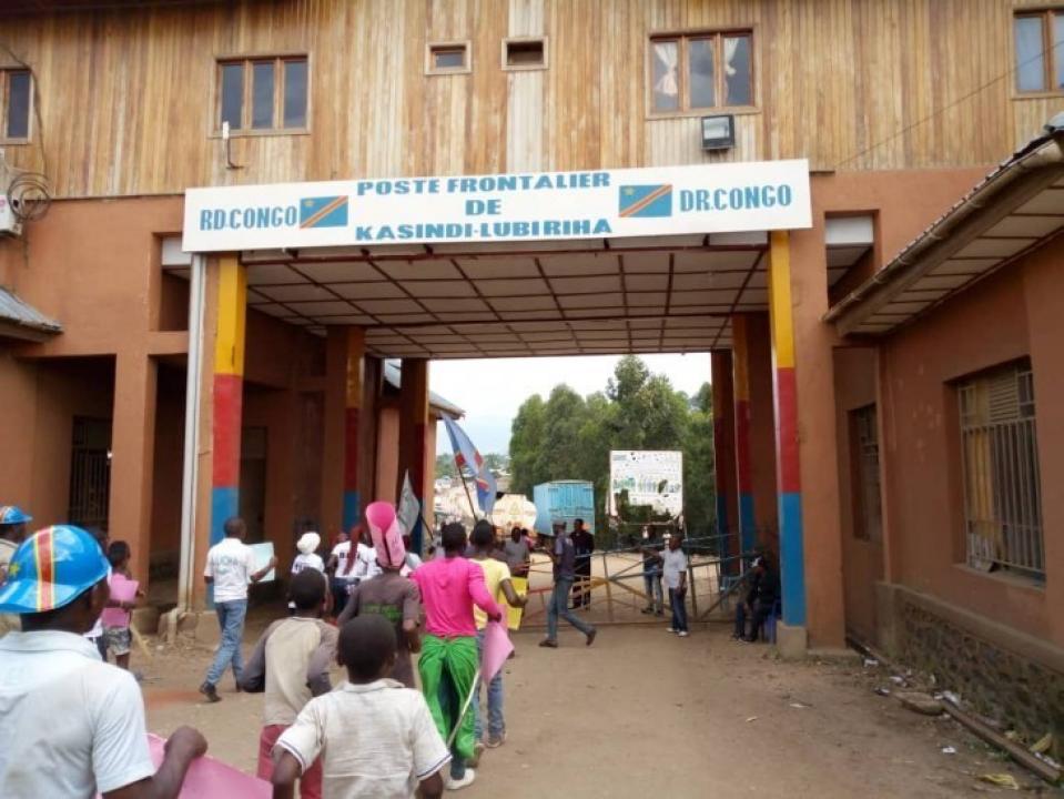 Poste frontalier de Kasindi Lubiriha situé à la frontière entre la RDC et l'Ouganda en territoire de Beni [photo d'illustration]