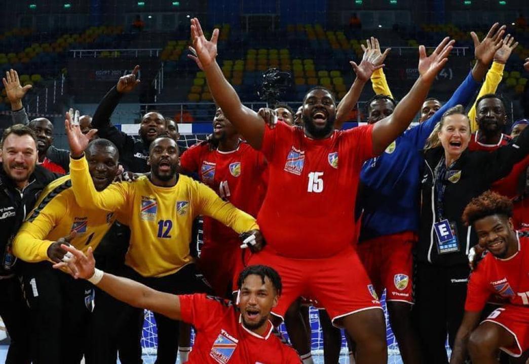 Les Léopards seniors handball en pleine célébration. [Photo d'illustration]