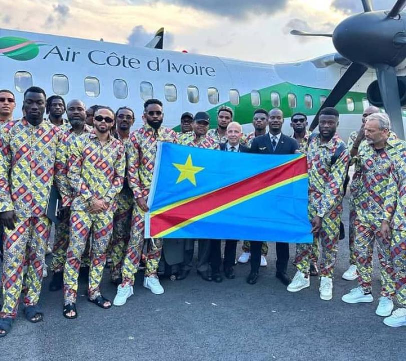 Les Léopards de la RDC lors de leur arrivée à San Pedro. [Photo d'illustration]